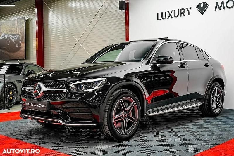 Culoarenegru Utilizat 2019 Mercedes GLC220 AMG line Plus Coupe | 44.286 EUR (Preț OK) - Imagine 1/4