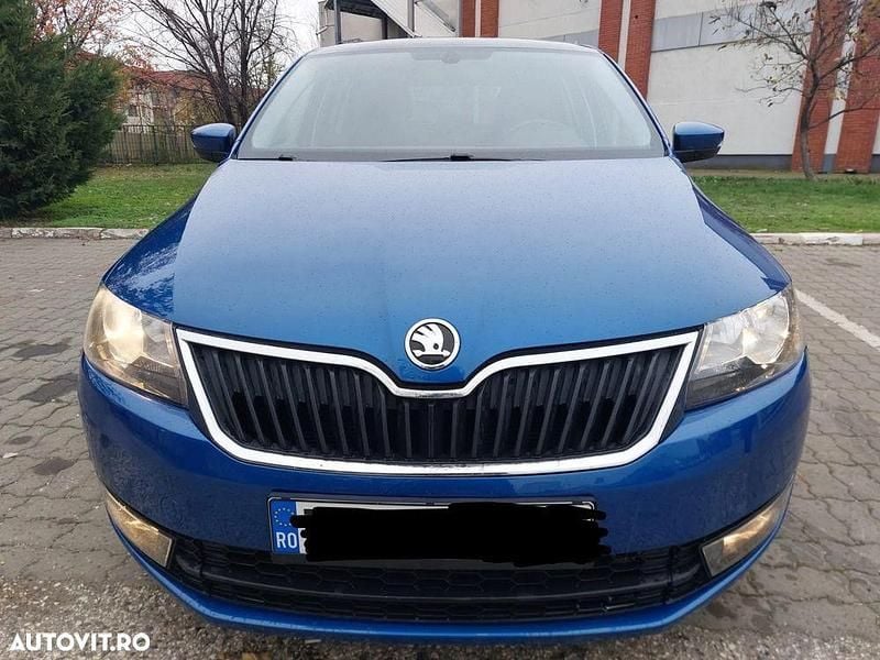 Culoarealbastru Utilizat 2016 Skoda Rapid Ambition Hatchback | 6.650 EUR (Super Preț) - Imagine 1/4