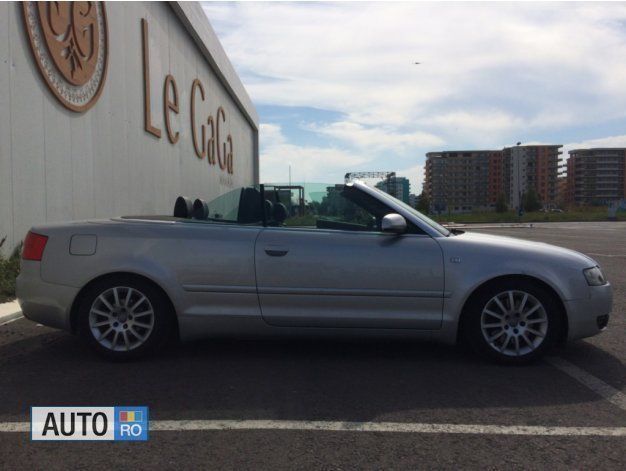 Second-hand Audi Cabriolet 163 CP (119 kW) 2004 Argintiu Cabrio