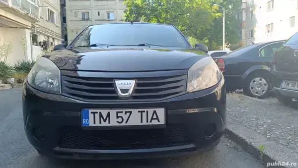Negru Utilizat 2010 Dacia Sandero Hatchback | 2.700 EUR (Preț OK) - Imagine 1/4