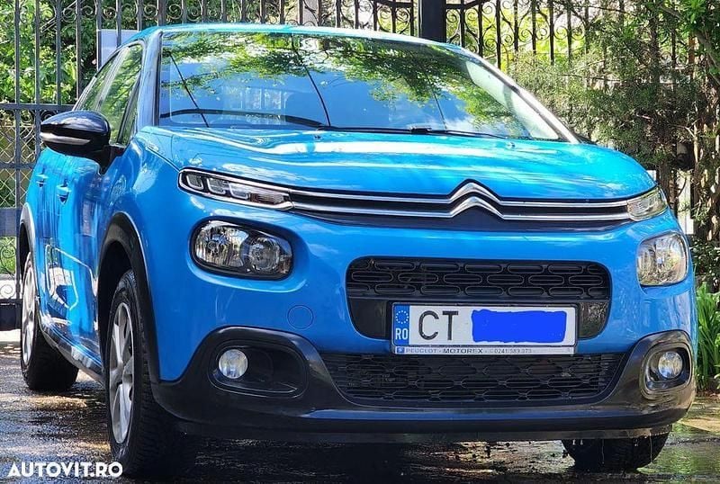 Albastru Utilizat 2018 Citroën C3 Feel Hatchback | 7.200 EUR (Preț bun) - Imagine 1/4
