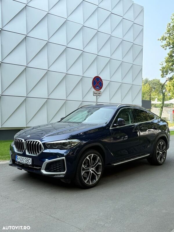 Albastru Utilizat 2020 BMW X6 SUV | 49.990 EUR (Super Preț) - Imagine 1/4