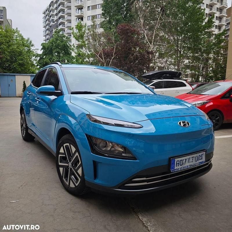 Culoarealbastru Second-hand 2021 Hyundai Kona SUV | 15.500 EUR (Preț bun) - Imagine 1/4