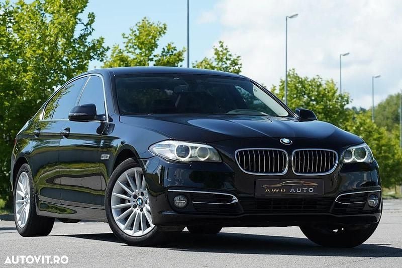 Negru Utilizat 2014 BMW 520 Luxury Line Berlinǎ | 13.999 EUR (Preț OK) - Imagine 1/4