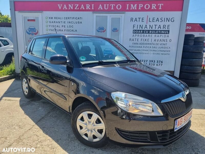 Negru Utilizat 2012 Skoda Fabia Colour Edition Hatchback | 3.750 EUR (Preț OK) - Imagine 1/4