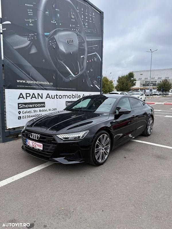 Culoarenegru Utilizat 2022 Audi A7 Comfort Hatchback | 44.000 EUR (Preț OK) - Imagine 1/4