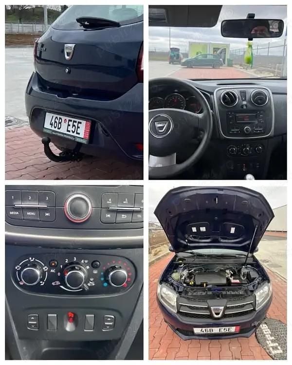 Second-hand Dacia Sandero 80 CP (58 kW) 2015 Albastru Hatchback