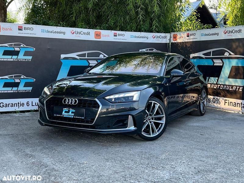 Gri Utilizat 2023 Audi A5 Sportback Sport Coupe | 24.850 EUR (Super Preț) - Imagine 1/4