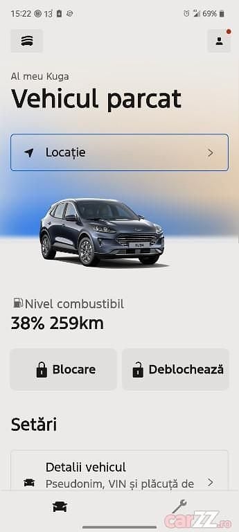 Albastru Utilizat 2022 Ford Kuga SUV | 19.000 EUR (Preț OK) - Imagine 1/3