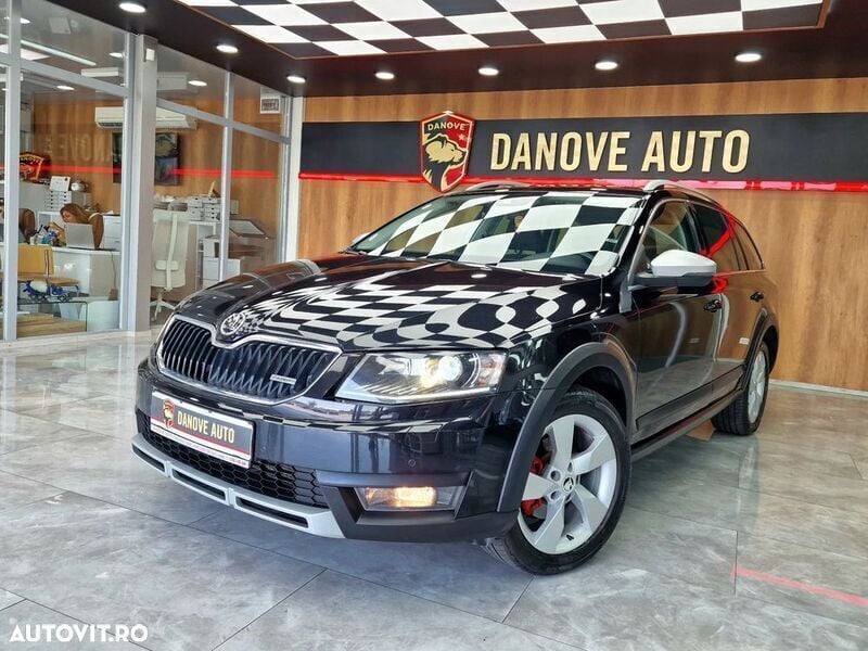 Negru Utilizat 2015 Skoda Octavia Break | 11.999 EUR (Scump) - Imagine 1/4