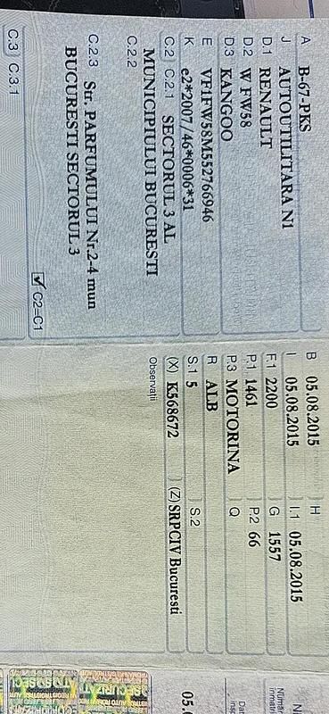 Utilizat 2015 Renault Kangoo Monovolum | 7.800 EUR (Puțin scump) - Imagine 1/4