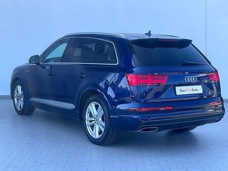 Second-hand Audi Q7 S-Line 286 CP (210 kW) 2019 Albastru inchis  metalic SUV