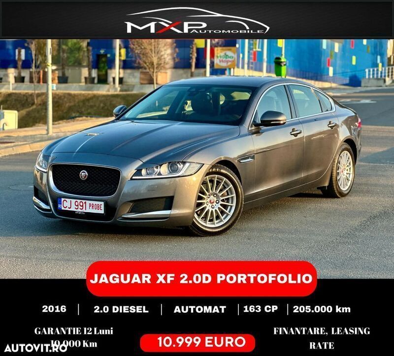 Gri Utilizat 2016 Jaguar XF Portfolio Berlinǎ | 10.999 EUR - Imagine 1/4