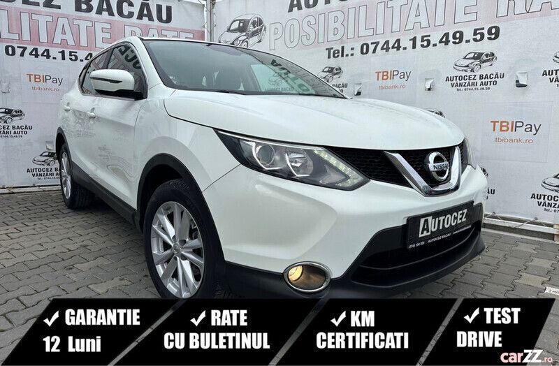 Alb Utilizat 2016 Nissan Qashqai Acenta SUV | 9.990 EUR (Preț bun) - Imagine 1/4