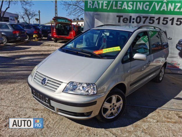 Second-hand VW Sharan 115 CP (84 kW) 2003 Argint Monovolum
