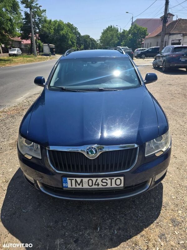 Albastru Utilizat 2010 Skoda Superb Ambition Break | 5.800 EUR (Preț OK) - Imagine 1/4