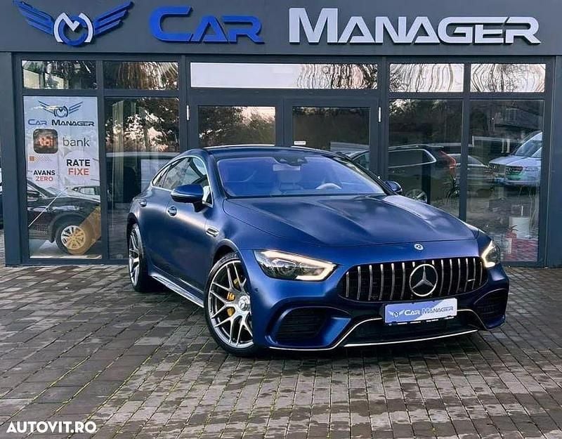 Culoarealbastru Utilizat 2019 Mercedes AMG GT 4-Door Coupe AMG Coupe | 86.000 EUR - Imagine 1/4