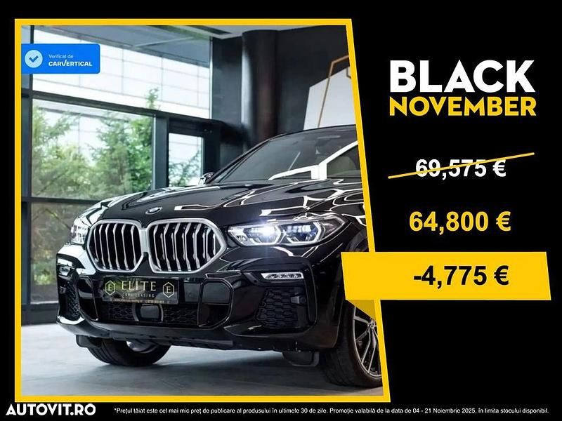 Culoarenegru Utilizat 2021 BMW X6 M Sport SUV | 64.800 EUR (Super Preț) - Imagine 1/4