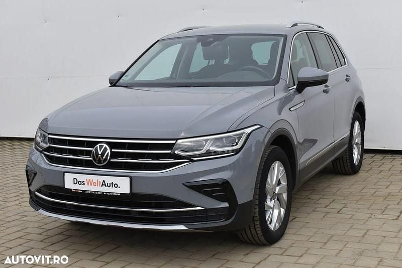 Gri mediu normal Utilizat 2021 VW Tiguan Elegance SUV | 29.500 EUR (Preț OK) - Imagine 1/4