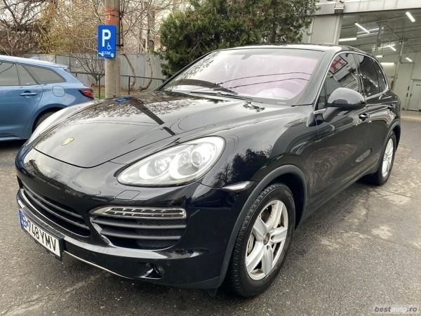 Negru Utilizat 2013 Porsche Cayenne S SUV | 23.000 EUR (Preț bun) - Imagine 1/4