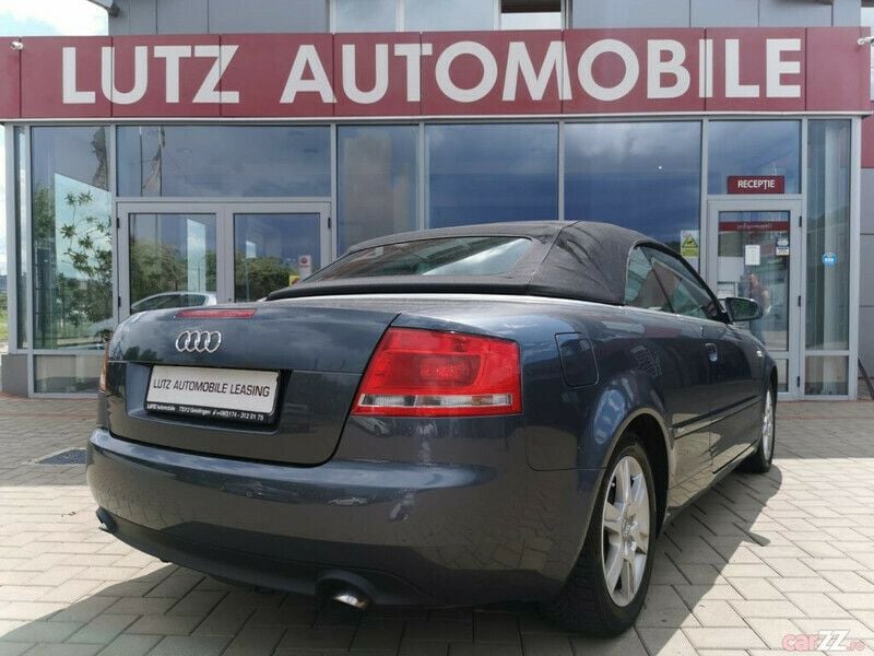 Second-hand Audi A4 Cabriolet S-Line 140 CP (102 kW) 2008 Gri Cabrio