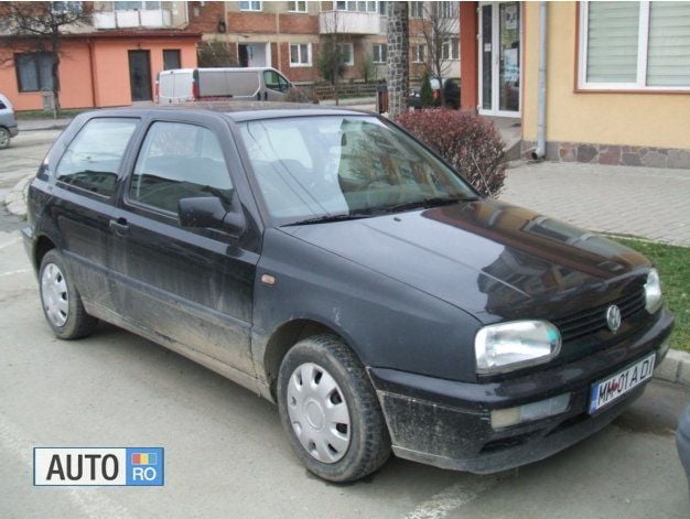 Negru Utilizat 1997 VW Golf III Hatchback | 700 EUR - Imagine 1/4