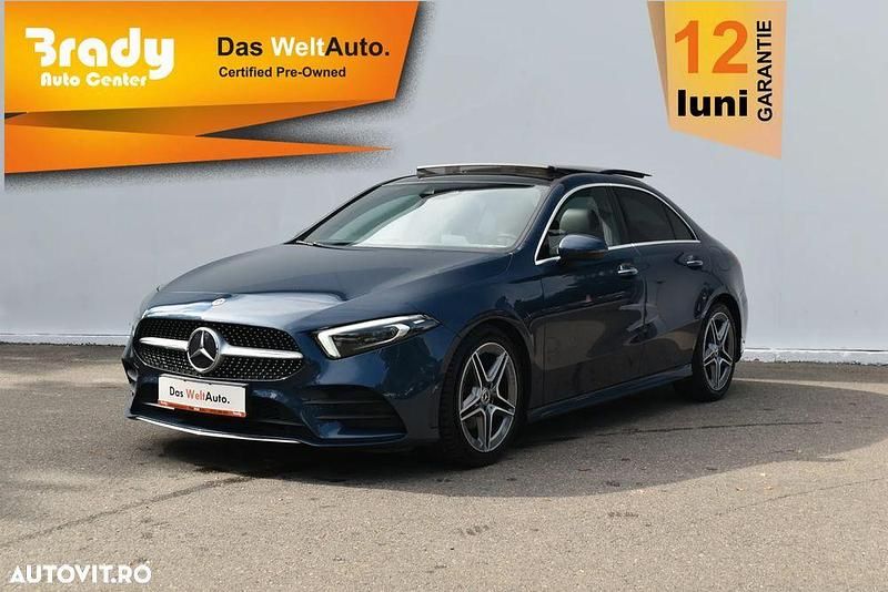 Culoarealbastru Utilizat 2021 Mercedes A200 Berlinǎ | 31.500 EUR (Puțin scump) - Imagine 1/4
