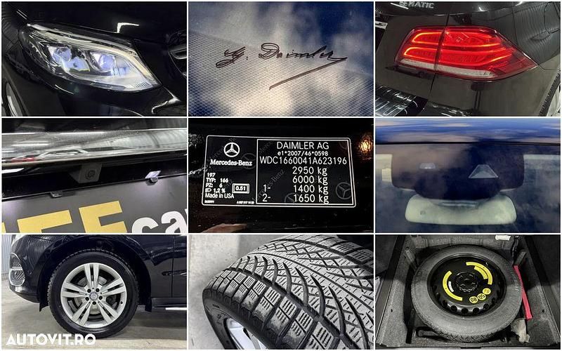 Second-hand Mercedes GLE250 Exclusive 204 CP (150 kW) 2016 Culoarenegru SUV