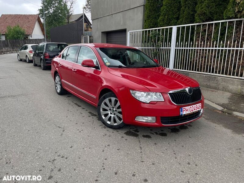 Second-hand Skoda Superb Elegance 140 CP (102 kW) 2008 Rosu Break