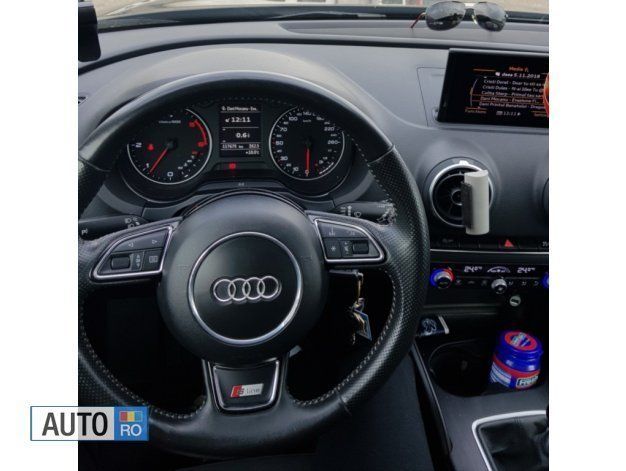 Second-hand Audi A3 S-Line 105 CP (77 kW) 2013 Negru Hatchback
