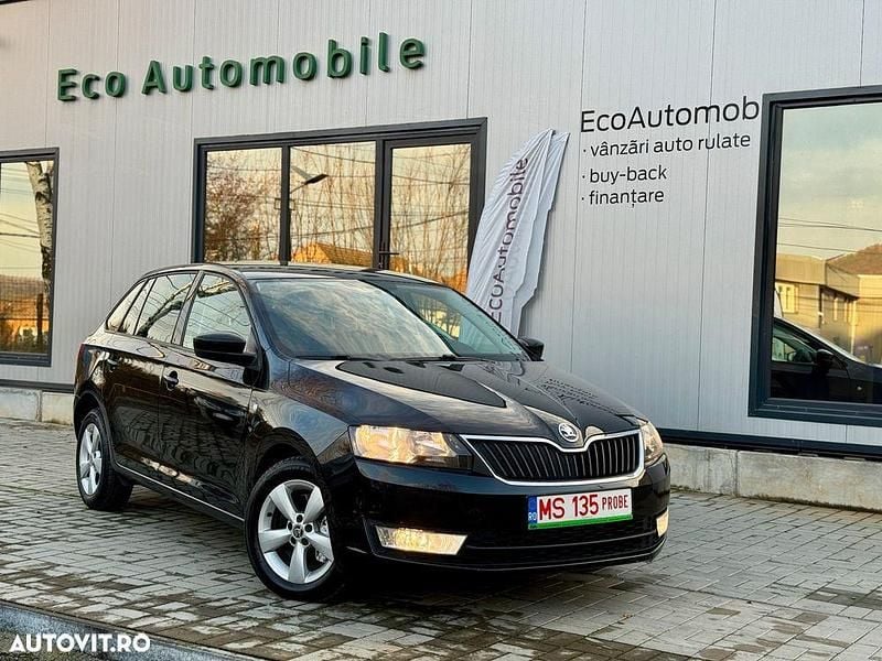 Culoarenegru Utilizat 2014 Skoda Rapid Style Hatchback | 7.490 EUR (Preț bun) - Imagine 1/4
