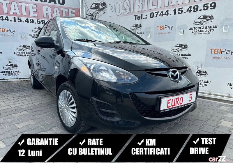 Negru Utilizat 2012 Mazda 2 Hatchback | 4.990 EUR (Preț OK) - Imagine 1/4