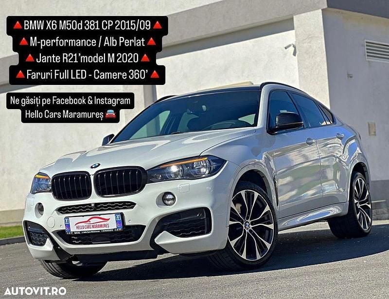 Culoarealb Utilizat 2015 BMW X6 Comfort Edition SUV | 25.990 EUR (Puțin scump) - Imagine 1/4
