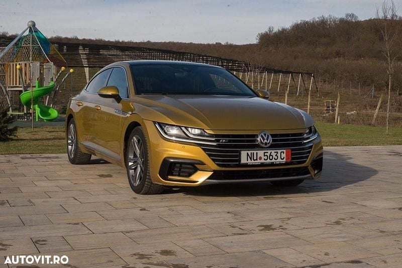 Second-hand VW Arteon R-line 240 CP (176 kW) 2017 Culoaregalbeuriu Hatchback