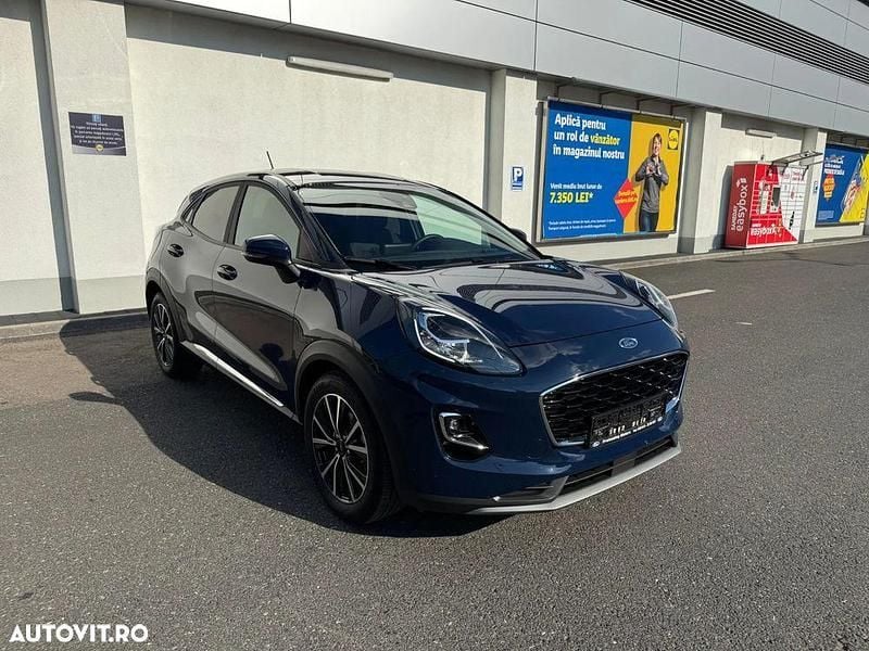 Culoarealbastru Utilizat 2021 Ford Puma Gen-E Titanium SUV | 14.450 EUR (Preț bun) - Imagine 1/4
