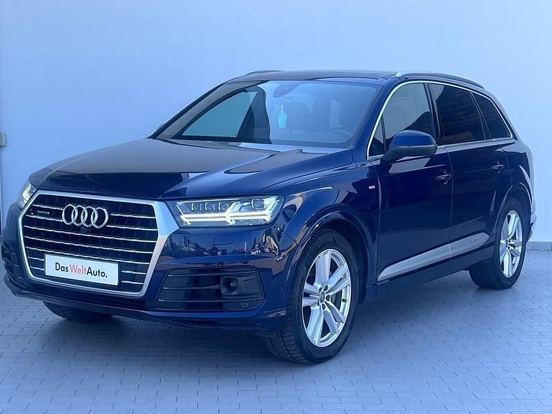Albastru inchis metalic Utilizat 2019 Audi Q7 S-Line SUV | 41.990 EUR (Preț OK) - Imagine 1/4
