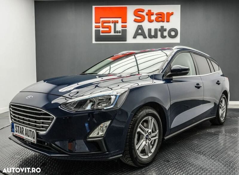 Albastru Utilizat 2021 Ford Focus Business Edition Break | 9.790 EUR (Preț OK) - Imagine 1/4