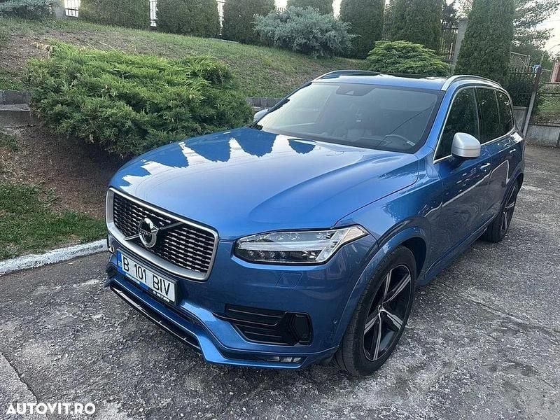 Culoarealbastru Utilizat 2017 Volvo XC90 R-Design SUV | 24.900 EUR (Puțin scump) - Imagine 1/4