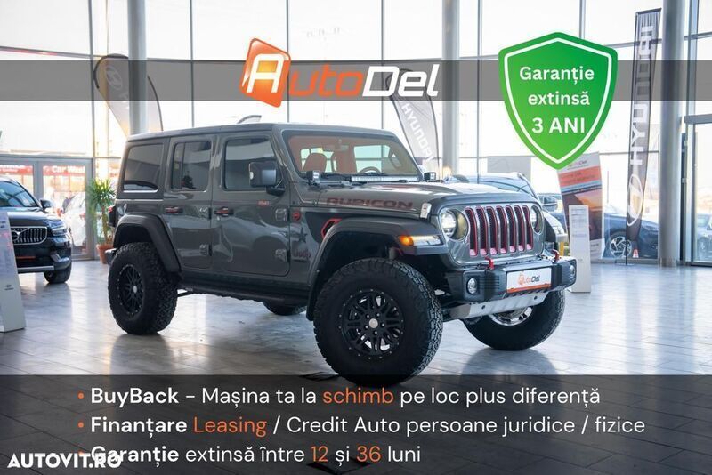 Gri Utilizat 2018 Jeep Wrangler Unlimited Rubicon SUV | 42.999 EUR - Imagine 1/4