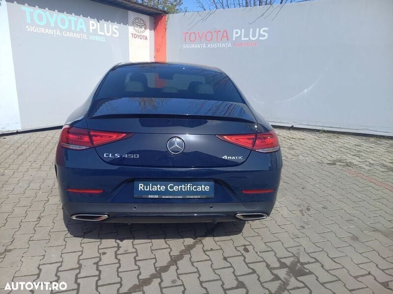 Second-hand Mercedes CLS450 367 CP (269 kW) 2021 Albastru Coupe