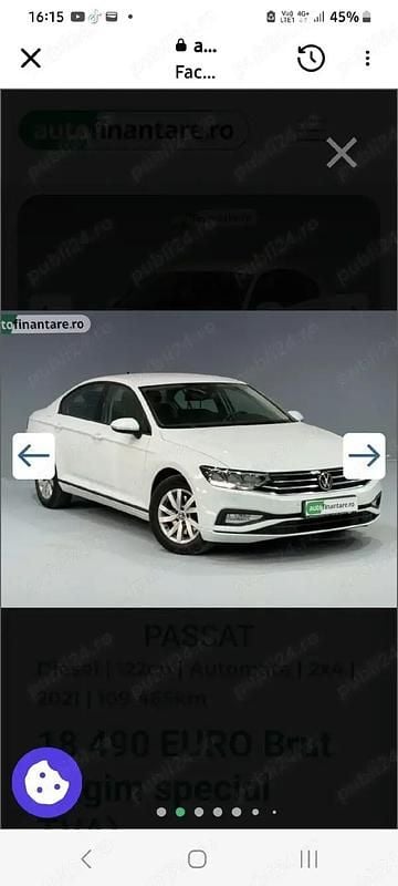 Second-hand VW Passat 122 CP (89 kW) 2022 Berlinǎ