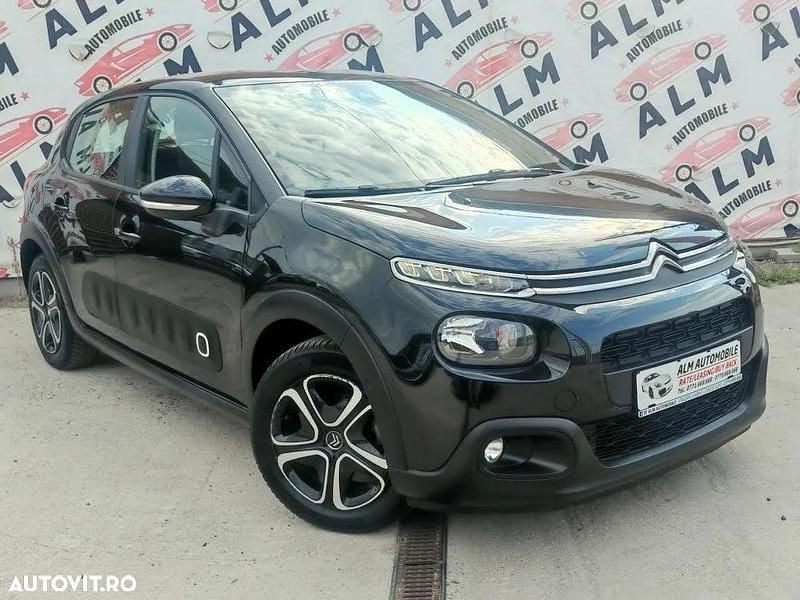 Negru Utilizat 2020 Citroën C3 PureTech Hatchback | 9.950 EUR (Preț OK) - Imagine 1/4