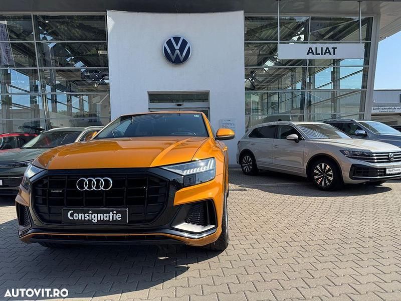Culoareportocaliu Utilizat 2021 Audi Q8 SUV | 67.500 EUR (Preț OK) - Imagine 1/4