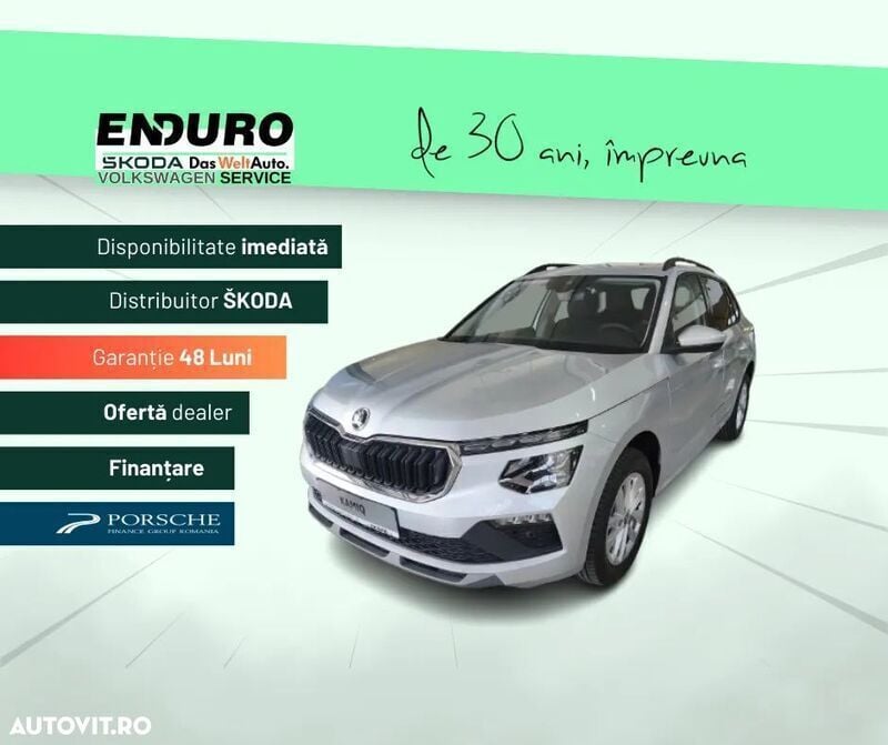 Argint Nouă 2025 Skoda Kamiq Selection SUV | 25.390 EUR (Preț OK) - Imagine 1/4