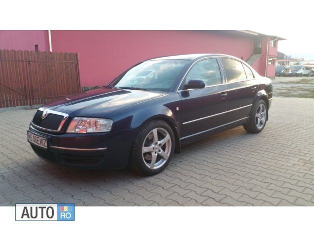 Albastru Utilizat 2003 Skoda Superb Berlinǎ | 2.399 EUR - Imagine 1/4