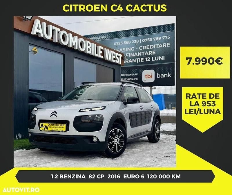 Culoarealte culori Second-hand 2016 Citroën C4 Cactus Shine Hatchback | 7.990 EUR (Preț OK) - Imagine 1/4