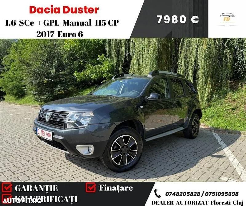 Gri Utilizat 2018 Dacia Duster Prestige SUV | 7.980 EUR (Super Preț) - Imagine 1/4