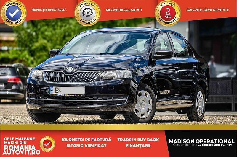 Negru Utilizat 2014 Skoda Rapid Active Berlinǎ | 8.950 EUR (Puțin scump) - Imagine 1/4