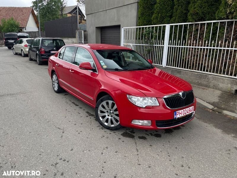 Second-hand Skoda Superb Elegance 140 CP (102 kW) 2008 Rosu Break