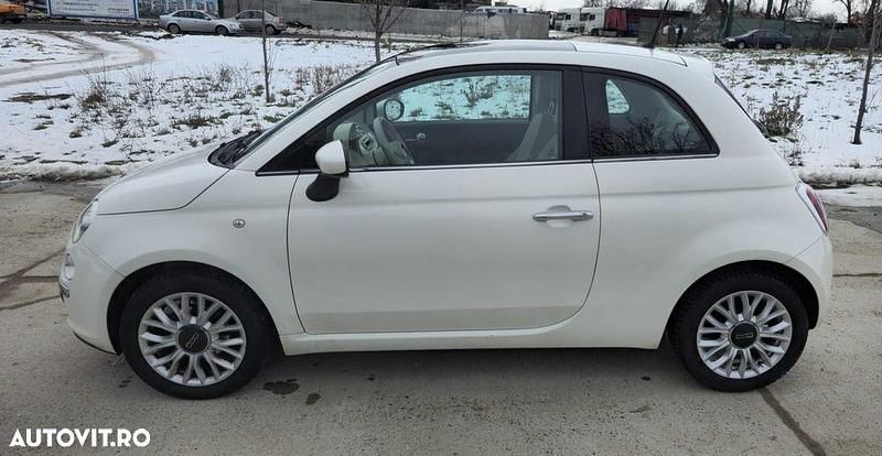 Second-hand Fiat 500 Lounge 69 CP (50 kW) 2015 Culoarealb Hatchback